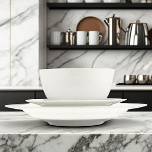 Juego <span class=keywords><strong>de</strong></span> vajilla <span class=keywords><strong>de</strong></span> plástico <span class=keywords><strong>melamina</strong></span> blanca moderna <span class=keywords><strong>de</strong></span> 18 piezas al por mayor <span class=keywords><strong>platos</strong></span> <span class=keywords><strong>de</strong></span> bambú sostenibles cuencos <span class=keywords><strong>platos</strong></span> <span class=keywords><strong>para</strong></span> cocina o fiesta - Product Image 2