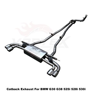 ระบบท่อไอเสียแบบ Catback พร้อมวาล์ว Vortex SS304 สำหรับ BMW G30 G38 530i 540i 2.0T 3.0T B48 B58 ปี 2018-2025 ชุดท่อเพิ่มประสิทธิภาพ - Product Image 3