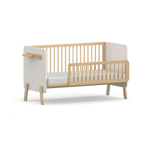 <span class=keywords><strong>Lit</strong></span> d'appoint pour bébé <span class=keywords><strong>avec</strong></span> plateau <span class=keywords><strong>de</strong></span> rangement, lits bébé modernes en bois pour tout-petits, hauteur réglable - Product Image 1