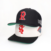 Topi Snapback Katun Fashion, Pinggiran Datar, Dapat Disesuaikan, Bordir Logo Custom, Grosir Topi Snapback