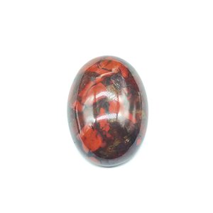 Brecciated Jasper ขนาด18x32มม. เครื่องประดับเจียระไนหลังเบี้ยทรงสี่เหลี่ยม - Product Image 1