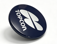 Cubierta de Repuesto Negra Redonda con Logotipo para Topcon GTS-1002 ES-602 OS-602, Repuestos para Reparación de Equipos de Topografía