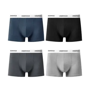 Boxer en coton 100% de haute qualité avec impression personnalisée OEM Private Label sous-vêtements courts pour hommes