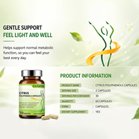 Complément de Polyphénols d'Agrumes Civilares, Mélange Herbal de Guarana, Gymnema, Curcuma, Poivre Noir, Vitamine B3 en Capsules pour Adultes, OEM