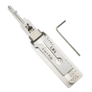 Original Lishi Locksmith Tools Suppliers Lishi LW4 5-Pins 2 in 1 Lock Pick Set Decoder for Car Lock Opening 2 in 1 tool