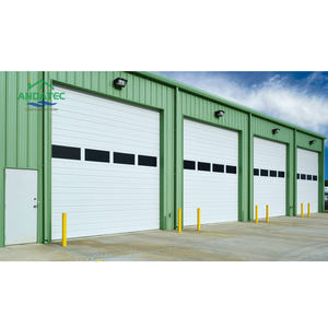 <span class=keywords><strong>Porte</strong></span> <span class=keywords><strong>sectionnelle</strong></span> avec palan à chaîne manuel et moteur à démarrage progressif pour chantiers industriels - Product Image 3