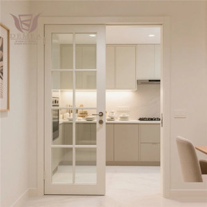 DEMEA porte coulissante en verre trempé étanche à cadre en alliage d'aluminium moderne personnalisé pour les intérieurs de salon ou d'hôtel <span class=keywords><strong>prix</strong></span> d'usine - Product Image 4