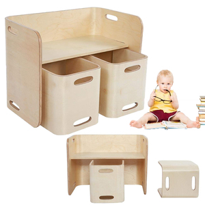 Kids Desk Multipurpose Kids Tisch-und Stuhlset 3-teiliges anpassbares Möbelset Kids 'Learning Desk Zertifiziert und sicher No <span class=keywords><strong>Assemb</strong></span> - Product Image 1