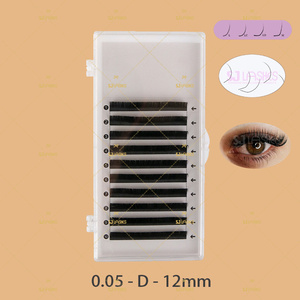 Extension <span class=keywords><strong>Cils</strong></span> Lash Trays Extensions <span class=keywords><strong>Cils</strong></span> en soie naturelle 0.15mm d'épaisseur Matériaux coréens doux Modèle facile CC/BC/CD - Product Image 6