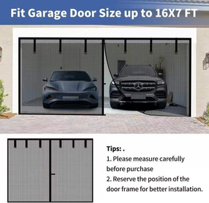 Moustiquaire magnétique en fibre de verre renforcée permanente <span class=keywords><strong>pour</strong></span> porte coulissante robuste de 72x80 pouces <span class=keywords><strong>pour</strong></span> porte à crochet - Product Image 3