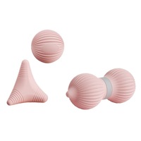 Balle de massage en silicone directement de l'usine, forme cacahuète, pour relaxation des tissus profonds, points de pression, dos, nuque, épaules, OEM ODM