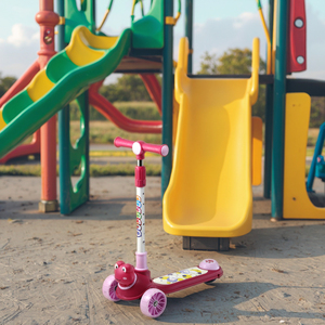 <span class=keywords><strong>Prix</strong></span> d'usine, trottinette pliable moderne pour enfants avec 3 roues LED, avec flash et musique, jouet pour enfant - Product Image 4