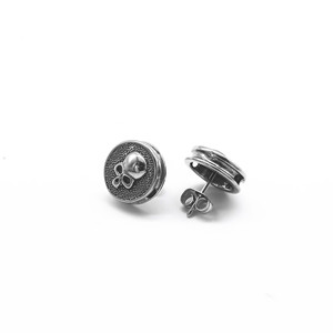 Yunnique – boucles d'oreilles tendance style européen et américain, en acier titane, design géométrique rond, bijoux à la mode pour hommes et femmes - Product Image 1