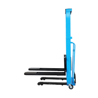 Transpalette hydraulique, petit chariot élévateur électrique à télécommande manuelle, portable, 500 kg, 1000 kg, chariot élévateur à pousser à la main