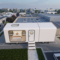 Cosse modulaire contemporaine préfabriquée 6m espace capsule maison 2 chambres toilette pour mobile petite maison camping usage commercial