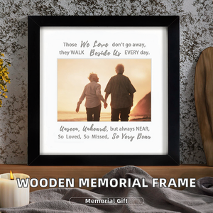 Zumazhu High Quality Wooden 1 Color <b>Memorial</b> Picture Frame Sympathy Gift Idea for Loss of Loved One for Remembrance - Product Image 2
