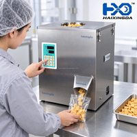 Machine de remplissage de poudre compacte de table 200g avec vis doseuse, affichage numérique en acier inoxydable, pour le conditionnement de petites quantités d'assaisonnements et de café