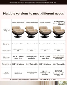 Sillón Giratorio con Forma de Huevo para el Hogar, Elevable, Desmontable, Lavable, Sofá Moderno, Sillón <span class=keywords><strong>Reclinable</strong></span> Individual para Balcón - Product Image 6