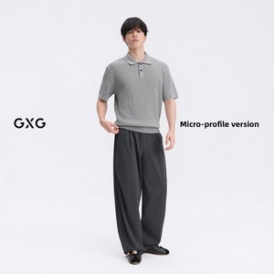 ของขวัญวันพ่อ <span class=keywords><strong>GXG</strong></span> เสื้อเชิ้ตผู้ชายสไตล์ลำลองทรงหลวมเล็กน้อย แบบ Old Money ลายถัก แขนสั้น ผลิตจากโพลีเอสเตอร์/ไนลอน - Product Image 6
