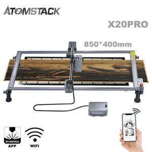 ATOMSTACK X20 PRO 130W 콤보 세트 데스크탑 DIY 프린터 쿼드 코어 레이저 모듈 CNC 라우터 절단기 레이저 조각 기계