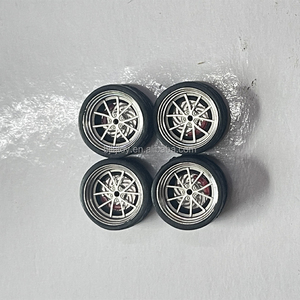 Phụ kiện xe đồ chơi kim loại DIY 11mm 1/64, mâm hợp kim & lốp cao su, phiên bản kẹp phanh cố định, hộp trưng bày đồ chơi mô hình - Product Image 5