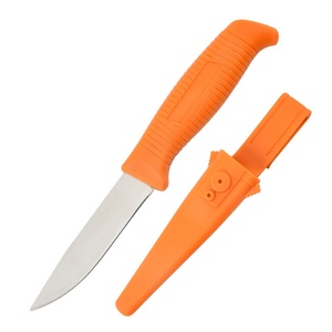 Cuchillo de Camping con Hoja de Acero Inoxidable, Punta Caída, Mango de Plástico, 20 cm, 2 mm de Grosor, Multiusos HK - Product Image 1