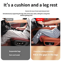 Coussin de siège de voiture intégré en matériau PU Huang Shang avec support de jambe extensible, accessoire intérieur automobile toutes saisons