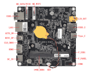 Placas base Nuc Itx NUC12U Alder Lake 12th Gen <span class=keywords><strong>I3</strong></span> <span class=keywords><strong>1220P</strong></span> I5 1250P I7 1265U 6-12 núcleos 1 * Mini-DP 4K 60Hz DDR4 32G para uso industrial - Product Image 3