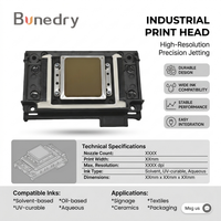Tête d'impression XP600 F1080 DX11 1080 buses 6 couleurs pour imprimante DTF UV Eco Solvent Sublimation