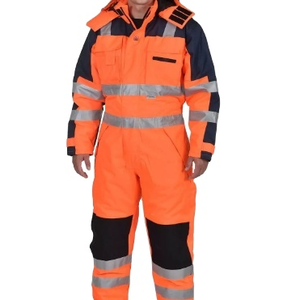 Hi Vis Winter Safety Workwear Long Sleeve Dust-Proof Breathable Water Resistant CE Certified Anti-Bacterial Construction - Product Image 1