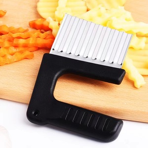 Cuchillo manual multifunción de acero inoxidable y plástico PP para cortar patatas y patatas fritas con ondas, suministro directo de fábrica - Product Image 5