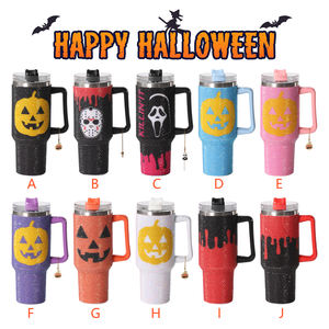 40オンスブリングラインストーンタンブラーストロークリスタルダイヤモンドかわいい漫画マグ真空スチールカスタムロゴDIY用ラグジュアリートラベルマグ - Product Image 3