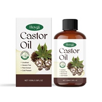 Minyak biji kastor dingin organik untuk Perawatan Rambut & minyak dasar pijat untuk penataan & nutrisi