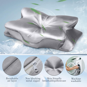 Tùy chỉnh bộ nhớ bọt cổ gối cho cổ tử cung hỗ trợ Breathable & đường viền cho ngủ & Pain Relief - Product Image 6