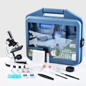 Ensemble de microscopes pour enfants, 300X 600X 1200X, construction en métal, Kit d'expériences scientifiques pour enfants, jouet éducatif - Product Image 2