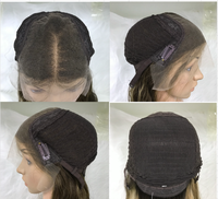 Perruques en Cheveux Humains Vierges Remy Européens de Qualité Supérieure, Base en Soie, Balayage, Cuticules Alignées, Perruque Frontale HD en Dentelle Brute, Perruques Casher Juives