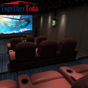 Sillón Reclinable Eléctrico de Cuero de Lujo Moderno Personalizado para Cine en Casa, Teatro y Oficina en Casa - Product Image 3