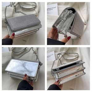 Bolso de Hombro Tipo Bandolera con Pedrería para Mujer, Nuevo Modelo de Verano, Versátil, Lleno de Diamantes, para Llevar Bajo el Brazo, Bolso de Moda - Product Image 2