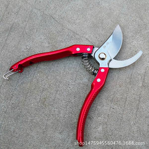 กรรไกรตัดแต่งกิ่งเหล็ก SK5 ผลิตเอง หัวใหญ่ ใบมีด 50 มม. ด้ามจับกันลื่น เครื่องมือทำสวน สำหรับตัดกิ่งไม้ผลไม้ขนาดใหญ่ - Product Image 1