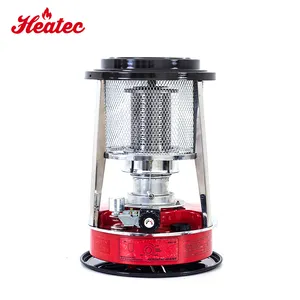 Portable safety fire extinguishing glass kerosene heater with temperature control overturning protection