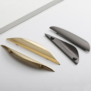 مقابض درج نحاسية ذهبية اللون مقابض مطبخ سوداء خزانة خزانة باب تسحب مقابض أثاث - Product Image 5