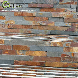 <span class=keywords><strong>Rivestimento</strong></span> Murale <span class=keywords><strong>in</strong></span> Ardesia Naturale Effetto Ruggine - <span class=keywords><strong>Pietra</strong></span> Sottile a Spacco Rustica per Caminetti Interni ed Esterni - Product Image 4