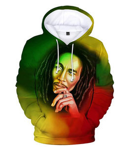 <strong>Bob</strong> <strong>Marley</strong> Polyester <strong>Hoodie</strong> Sublimation Blank Hoodies Wholesale Cheap and High Quality Hoodies 3d - Product Image 4