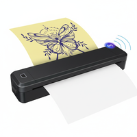 Marklife X8 A4 Printer Termal Portabel Mini Tanpa Tinta untuk Ponsel, Ukuran Kertas Maksimal 210mm, Nirkabel, 1500mAh, 203Dpi