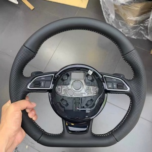 Volante de Cuero para Auto, Volante para Audi S3 8P, S4 B8, S5, S6, S7, S8, A3 8V, A3 8P, A4 B8, A5 B8, <span class=keywords><strong>A6</strong></span> C7, A7 C7, A8 D4, Q3, Q5, Q7 - Product Image 5