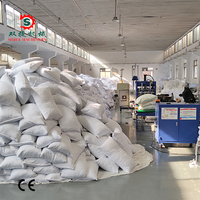 Machine de remplissage de fibres de polyester Sojet Steel 3d-15d entièrement automatique, 480 pièces/heure, ligne de remplissage d'oreillers contrôlée par PLC, 380V/220V