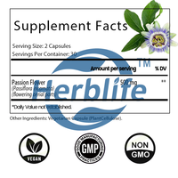 Kapsul Ekstrak Bunga Passion OEM ODM - Suplemen Bunga Passion untuk Relaksasi & Dukungan Suasana Hati, Suplemen Herbal, Vegan, Non-GMO