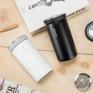 Gobelets en acier inoxydable à double paroi de 12oz tasses à café classiques isolées sous vide <span class=keywords><strong>infuseur</strong></span> à thé pour boissons chaudes froides cadeaux d'affaires - Product Image 3