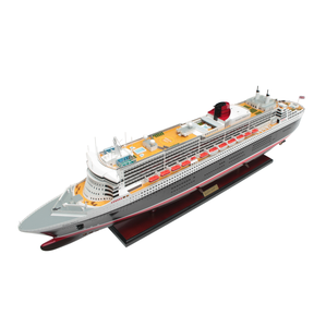 Modèle de bateau de croisière Queen Mary 2 en bois de qualité supérieure, édition spéciale GIA NHIEN QUEEN MARY 2, avec logo OEM. - Product Image 1
