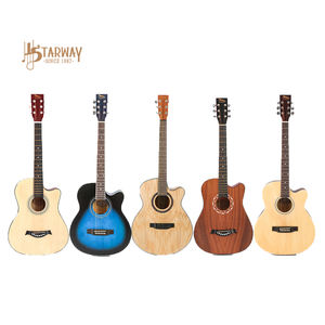 Starway OEM ODM Bas <span class=keywords><strong>Prix</strong></span> Professionnel 39 Pouces Guitarra Venee Body Nut Acoustic <span class=keywords><strong>Folk</strong></span> Guitar pour Débutants Garçons et Filles - Product Image 1